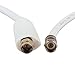 Eleta FOWOD RG6 TV White Coaxial Cable 50-Feet with Female Connectors
