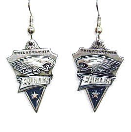 Philadelphia Eagles Dangle Earrings - NFL Football Fan Shop Sports Team Merchandise