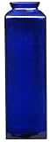 31kqRqLid8L. SL160  Spanish Large Recycled Cobalt Blue Glass Vase 17.5H