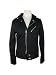 ECSTAR WOMENS SYDNEY FOTTED MOTO BLACK JACKET
