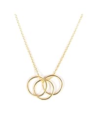 Dogeared Triple Ring Karma Necklace