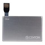 Centon DataStick Credit Card - USB flash drive - 16 GB - Hi-Speed USB - silver