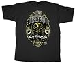 WWE Wrestling Rey Mysterio 619 Shield Black Mens T-Shirt Tee