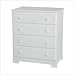 Kalani 4 Drawer Dresser in White Finish By Da Vinci Baby Furniture