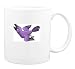 Mug with flight, purple, bird, animal
