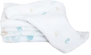 Pinzon Baby By aden + anais 4 Pack Cotton Muslin Swaddle Blankets, Wild Thing