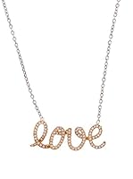 Silver One Gargantillas Love Zirconium Oro