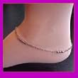 Magnetic THERAPY Silver Chain Ankle Bracelet for FOOT PAIN RELIEF