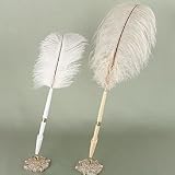 Ivory Plume Filigree Pen Set