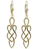 10 Karat Yellow Gold Celtic Style Earrings