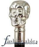 Skull Handle Walking Stick With Black Beechwood Shaft