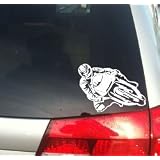 Motorcycle Racing vinyl decal small 