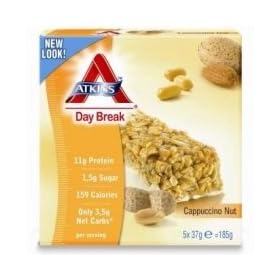 Atkins Day Break Cappuccino Nut 5 x 37g Bars