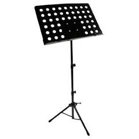 eSecure - HEAVY DUTY ORCHESTRAL SHEET MUSIC STAND WITH TRIPOD BASE with HEIGHT & ANGLE ADJUSTMENT- BLACK