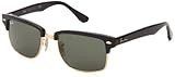 Ray-Ban 0RB4190 601 Square Sunglasses,Black & Arista,52 mm
