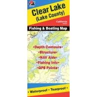 Clear Lake Fishing Map (California Fishing Map Series, A134)