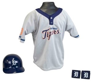 Detroit Tigers Baseball Helmet and Jersey Set