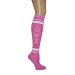 All Products : Pink Ribbon Breast Cancer Awareness Relay for Life Knee Socks Great for Fundraising Walk Survivor