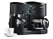 Mr. Coffee ECM21 4-Shot Espresso Machine and 8-Cup Coffeemaker Combo, Black