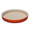 Le Creuset Stoneware Fluted Flan Dish, Volcanic, 24 cm