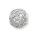 Sterling Silver Round CZ Slide - JewelryWeb Sterling Silver Round CZ Slide - JewelryWeb