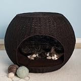 The Refined Feline Igloo Cat Bed- 25" diameter x 19" height