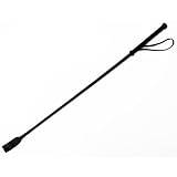 27" Leather Horse Riding Crop Black [Misc.]