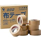 寺岡 ノンパッケージ布テープ 50mm×25m 30巻入 1590NP