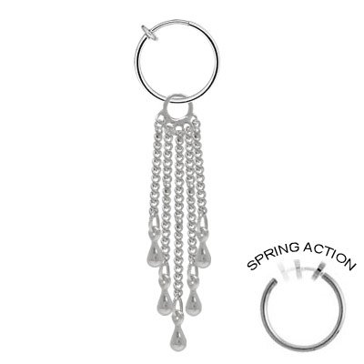 Non Piercing Dangling Beads Belly Button Clip