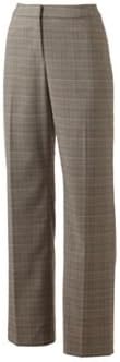 212 Collection Plaid Slimming Straight-Leg Pants, Size 4 Long