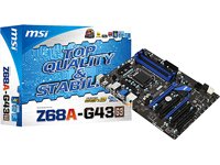 MSI Z68A-G43 (G3) Motherboard (Socket LGA1155, Intel Z68 (B3) ATX RAID Gigabit LAN)
