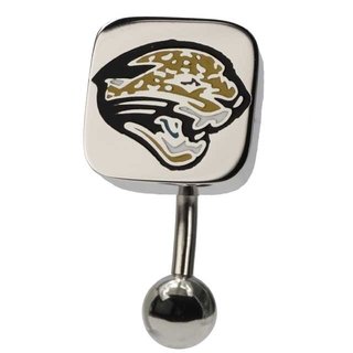 NFL Football Jacksonville Jaguars Logo Top Down Reverse Navel Ring - Free Shipping!