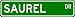 SAUREL Street Sign ~ Personalized Family Lastname Sign ~ Gameroom, Basement, Garage S...