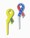 Patriotic Loop Ribbon Cupcake Picks - 12ct