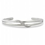 Bridge Jewelry Sterling Silver Two Bar Bracelet - Silver