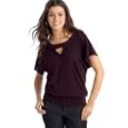 ING Keyhole Flutter-Sleeve Top