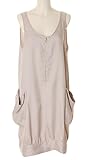 mysty woman アセテートルック前ファスナーワンピ ライトグレー : ノースリーブワンピ