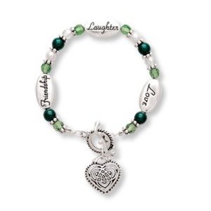 Love Laughter Friendship CELTIC KNOT Irish Pride Expressively Yours Bracelet