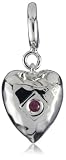 ELLE Jewelry "Charms" Puddle Texture Heart Sterling Silver Charm