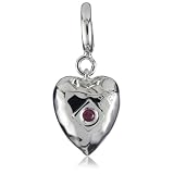 ELLE Jewelry Charms Puddle Texture Heart Sterl