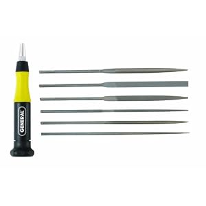 General Tools 707476 6-Piece Swiss Pattern Neddle File Set by 