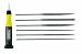 General Tools 707476 6-Piece Swiss Pattern Neddle File Set