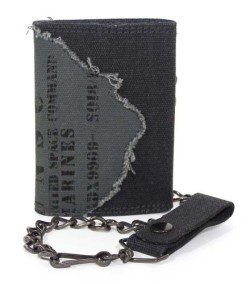 Childrens Toyshop  Spielwaren : Halo 3 Accessoires USNC Canvas Geldbeutel mit Kette (schwarz/grau)