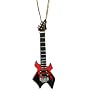 Miniature Red Flame Warlock Electric Guitar Christmas Ornament 4"