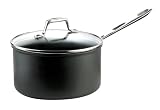 Emerilware Hard Anodized 3-Quart Non-Stick Sauce Pan with Glass Lid