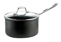 Emerilware Hard Anodized 3-Quart Non-Stick Sauce Pan with Glass Lid