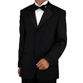 Italian Merino Wool Tuxedo Suit Satin Details Complete Suit Jacket and Pants Jet Black