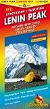 Gecko Maps, Climbing Map Peak Lenin / Pik Lenin mit Kurumdy, Trans Alai Range, October Peak, Trapez Peak, Tadschikistan/ Tadjikistan/ Tajikistan Grenze zu Kirgistan/ Kirgisien/ Kirgisistan/ Kyrgyzstan, Topographische Trekking Karte 1:100.000