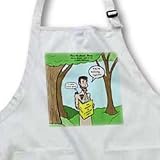 Luke 3-1-6 - Pass the Locust, Honey with John the Baptist and diet book - Medium Length Apron With Pouch Pockets 22w X 24l