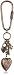 1928 Jewelry Heart Lockets Brass Tone Charm Key Ring